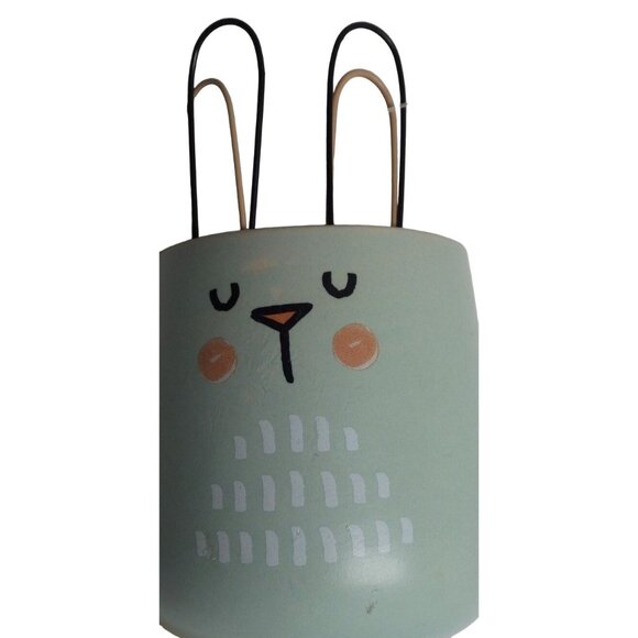Easter Flowerpot Planter Vase Bunny Rabbit - Picture 2 of 7